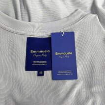 人気・半袖Tシャツ 定価2万◆Emmauela・イタリア・ミラノ発◆コットン 上品 通気 個性 キラキラ ラインストーン カットソー 男女兼用 夏 M_画像10