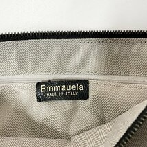 定番・トートバッグ 定価12万◆Emmauela・イタリア・ミラノ発◆高級牛革 レザー ポーチ付き 大容量 肩掛け 上品 通勤 レディース M/46_画像10