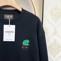 個性EU製＆定価4万◆UABONI*Paris*トレーナー*ユアボニ*パリ発◆上品 お洒落 シンプル フラワー スウェット プルオーバー 春 日常 L/48_画像6