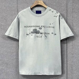 人気・半袖Tシャツ 定価2万◆Emmauela・イタリア・ミラノ発◆コットン 上