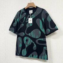 人気ヨーロッパ製※定価2万◆ブルガリア発※RISELIN 半袖Tシャツ コットン 吸湿 通気 お洒落 個性 ドット柄 英字 カットソー トップス L/48_画像9