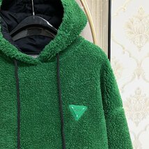 人気EU製＆定価5万◆UABONI*Paris*パーカー*ユアボニ*パリ発◆上質ミンク/カシミヤ混 柔らかい ふわふわ 快適 プルオーバー 個性 2XL/52_画像8