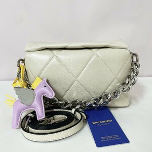  fine quality * handbag regular price 12 ten thousand *Emmauela* Italy * milano departure * high class cow leather original leather shoulder bag 2way pouch diagonal .. travel 