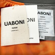 個性EU製＆定価8万◆UABONI*Paris*フライトジャケット/MA-1*ユアボニ*パリ発◆上質 薄手 USAF*TYPE オシャレ INDIANS L/48サイズ_画像9