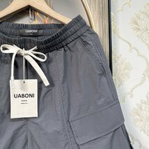 人気EU製＆定価3万◆UABONI*Paris*ショートパンツ*ユアボニ*パリ発◆上質 速乾 薄手 涼しい ハーフパンツ スポーツ ゆったり メンズ XL/50_画像7