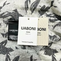 人気EU製＆定価3万◆UABONI*Paris*半袖シャツ*ユアボニ*パリ発◆麻/リネン混 速乾 通気 薄手 ゆったり 総柄 アロハシャツ オシャレ 旅行 L_画像9