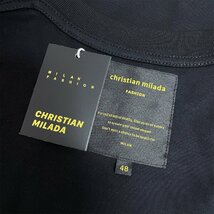 定価2万★christian milada・ミラノ発・半袖Tシャツ★コットン100％ 快適 通気 オシャレ クリスマス トップス ゆったり ユニセックス 2XL_画像8