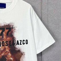 個性・半袖Tシャツ 定価2万◆Emmauela・イタリア・ミラノ発◆コットン100％ ソフト 通気 上品 オシャレ イラスト カットソー ゆったり M/46_画像7