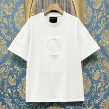 定価2万★christian milada・ミラノ発・半袖Tシャツ★コットン100％ 通気 ソフト 個性 トップス カットソー スウェット ゆったり 夏 M/46_画像1