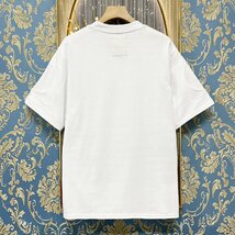 定価2万★christian milada・ミラノ発・半袖Tシャツ★コットン100％ 通気 ソフト 個性 トップス カットソー スウェット ゆったり 夏 M/46_画像2