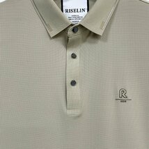 高級ヨーロッパ製※定価3万◆ブルガリア発※RISELIN 半袖ポロシャツ 高級シルク混 ソフト 清涼感 洗練 チェック柄 定番 POLO 通勤 2XL/52_画像6