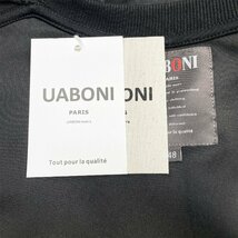 超人気EU製＆定価4万◆UABONI*Paris*トレーナー*ユアボニ*パリ発◆上質コットン 個性 ゆったり 油絵 英字 シンプル スウェット XL/50サイズ_画像7