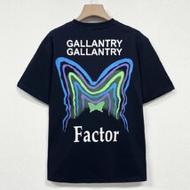 個性ヨーロッパ製※定価2万◆ブルガリア発※RISELIN 半袖Tシャツ 上質 綿100％ 通気 ソフト オシャレ 蝶柄 カットソー ストリート 街着 L_画像1