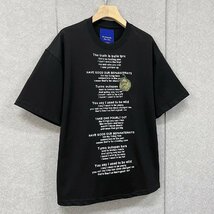 人気・半袖Tシャツ 定価2万◆Emmauela・イタリア・ミラノ発◆コットン100％ 上品 快適 吸湿 英字 カボチャ スウェット リラックス 2XL/52_画像8