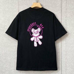 逸品・半袖Tシャツ 定価2万◆Emmauela・イタリア・ミラノ発◆コットン100％ 快適 吸汗 クマ 個性 トップス アメカジ 日常 2XL/52サイズ