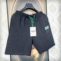 最上級EU製＆定価2万◆UABONI*Paris*ショートパンツ*ユアボニ*パリ発◆高級 通気 薄手 英字柄 半ズボン オシャレ 日常 XL/50サイズ_画像8