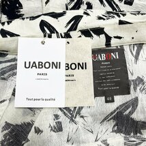 人気EU製＆定価3万◆UABONI*Paris*半袖シャツ*ユアボニ*パリ発◆麻/リネン混 速乾 通気 薄手 ゆったり 総柄 アロハシャツ オシャレ 旅行 M_画像10