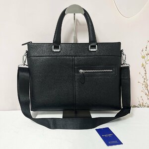  highest peak * briefcase regular price 13 ten thousand *Emmauela* Italy * milano departure * high quality cow leather leather soft thin type business bag 2WAY standard commuting men's 