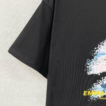 絶賛・半袖Tシャツ 定価2万◆Emmauela・イタリア・ミラノ発◆綿100％ 上質 個性 吸汗速乾 夕焼け スウェット レジャー リゾート 夏服 XL/50_画像6