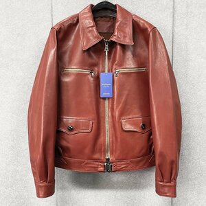 ..* leather jacket regular price 12 ten thousand *Emmauela* Italy * milano departure * high class cow leather original leather . manner popular Rider's leather jacket dressing up bike L/48