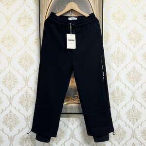 一枚限定EU製＆定価5万◆UABONI*ユアボニ*スウェットパンツ*フランス*パリ発◆上質 ソフト 無地 ゆったり チノパン スポーツ レジャー M/46