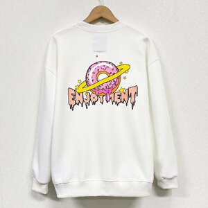  fine quality Europe made * regular price 4 ten thousand * BVLGARY a departure *RISELIN sweatshirt natural doughnuts pretty sweat piece . casual unisex M