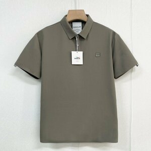 人気ヨーロッパ製※定価2万◆ブルガリア発※RISELIN ポロシャツ 通気 速乾 オシャレ チェック柄 POLO 半袖 ゴルフ ビジネス メンズ L/48