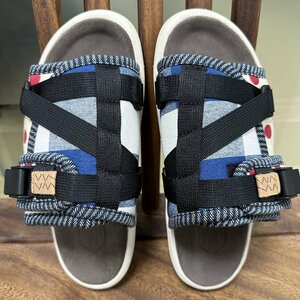 新品未使用 参考定価6万 VISVIM ビズビム CHRISTO COLLAGE クリスト サンダル スリッパ 靴 シューズ John Mayer サイズS