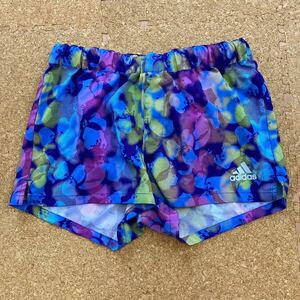 [ beautiful goods ] Adidas adidas marathon short pants training running tennis S size lady's blue training Jim shorts 