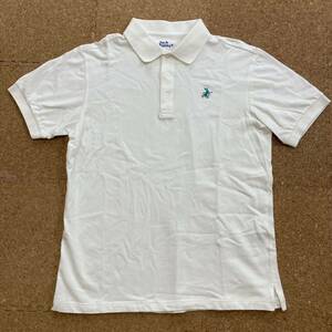 【美品】ジャックバニー JACKBUNNY ポロシャツ 半袖シャツ 半袖 ゴルフウェア GOLF golf ゴルフ サイズ 6 メンズ白