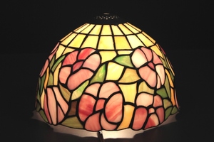 Art hand Auction ★★★ Flower design stained glass umbrella ★★★ 67, Handcraft, Handicrafts, Glass Crafts, Stained glass