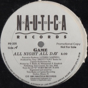 【廃盤12inch】Game / All Night All Day