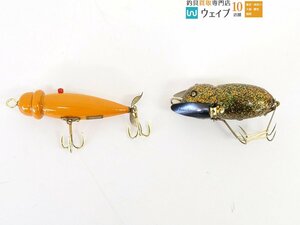 DOWLUCK 道楽 CRANKIER BAIT クランキーベイト アブラゼミ 他 計2点 セット バスルアー トップウォーター 美品