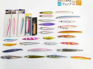 ダイワ ソルティガ リーフ 60g、MGクラフト スキルジグL 90g 、メジャークラフト JP ジグパラ 100g 等 メタルジグ 計31点セット