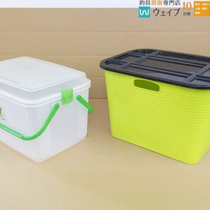 明邦 メイホー 等 ボックス バスケット プラスチックケース クリアケース 収納 小物入れ 等 計17点セットの画像4