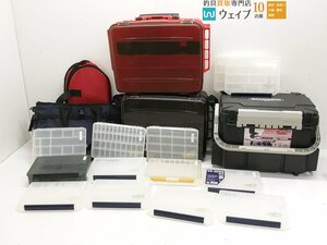 [* shop front delivery or Sagawa cash on delivery shipping ]mei horn Versus tackle box, bucket mouse, Abu Garcia tote bag other total 5 point set 