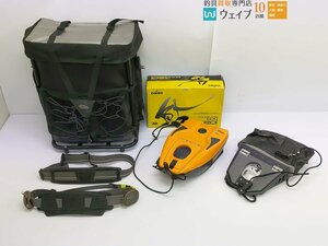 ラムサス アルミ背負子、ダイワ 友舟 GX-420・友バッグ L、リョービ EXE 鮎ベルト 他 計5点セット