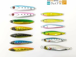 ダイワ 紅牙 ベイメタル真鯛 60g、ジャッカル ビンビンメタル TG 80g・ 100g ・タイプスロー 80g 等 ジグ 計13点セット