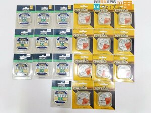 バリバス ティペット 0X・1X・2X、サンライン Dai-Riki リーダー 8LB・10LB 計21点 未使用品