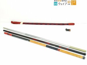 ダイワ カーボウィスカー 峰風 中硬硬 90 ジャンク品・ダイワ HZ 峰風 中硬硬 95MV 他 計3点 アユ竿セット