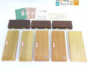 苔水作 仕掛け箱 仕掛け巻 10本入・手作り小物箱 コモー1、なにわ へら仕掛入 他 木製仕掛け箱 計8点 長期保管未使用品