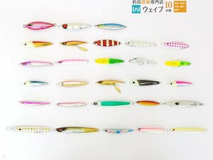 ツルギヤ 頑鉄Z 165g・タナジグ あいや～ 125g・ヨーズリ ブランカ 250g・ハヤブサ ジャックアイ シロー 250g 等計28個中古 ジグ