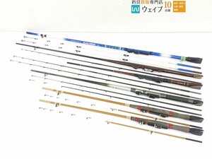 シマノ 幻波 2号 180・幻波 0号 150、ダイワ CC 入舟 8・15号 150、サクラ S.C 黒潮 1.3M 他 船竿 計6本セット