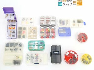  Daiwa unit case UC60J* fishing . parts box *a LUKA jik Japan portable parts case etc. total 14 point set 
