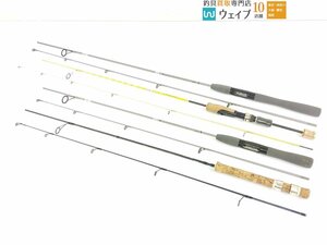 ダイワ ファントム S 502ULRS・602LRS、アルファタックル RR エリアブガルー 5.8ft、リョービ ストリームライン 50UL 計4本