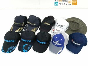  Shimano * Gamakatsu * Toray * Colombia etc. cap, hat total 10 piece 