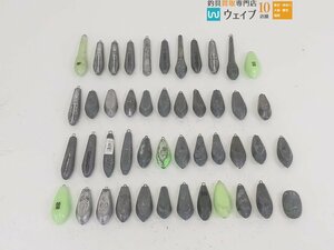  hexagon * stick type * trunk .* spike * fluorescence 50 number ~60 number gross weight approximately 10.0kg set ... fishing sinker .