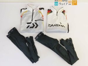 iwa. crack stockings tights DU-6606V* special ice dry Zip up other total 4 point fishing wear set 