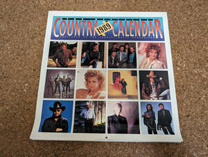  cow ]country music foundation Country music 1989 year official * calendar Lee ba* McIntyre /do wide *yo red m