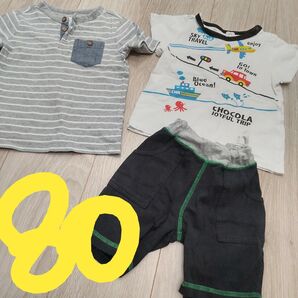 夏先取り!半袖パジャマ80&GAP半袖Tシャツ